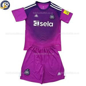 Newcastle Purple Goalkeeper Kids Football Kit 25/26 - Front View