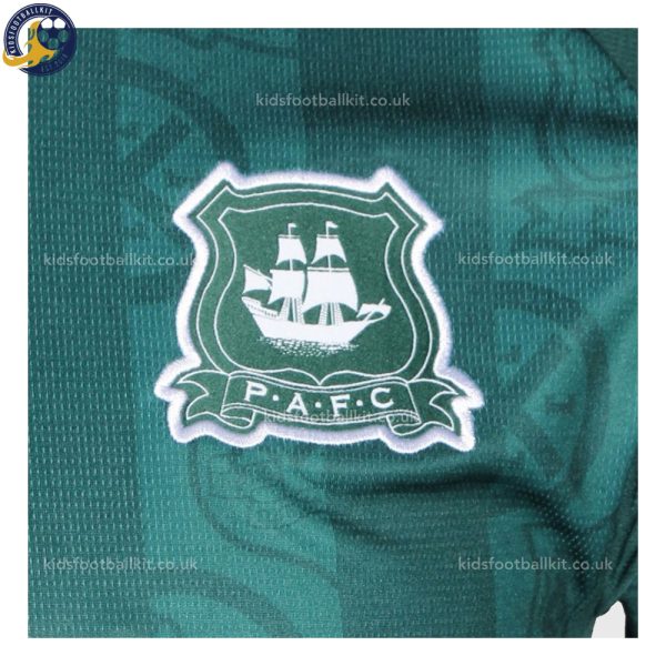 Plymouth Argyle Home Kids Football Kit 2025/26 - Details (3)