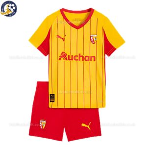 RC Lens Home Kids Football Kit 2025/26 - Front View