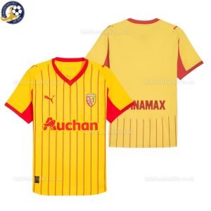RC Lens Home Men Football Shirt 2025/26 - Over View