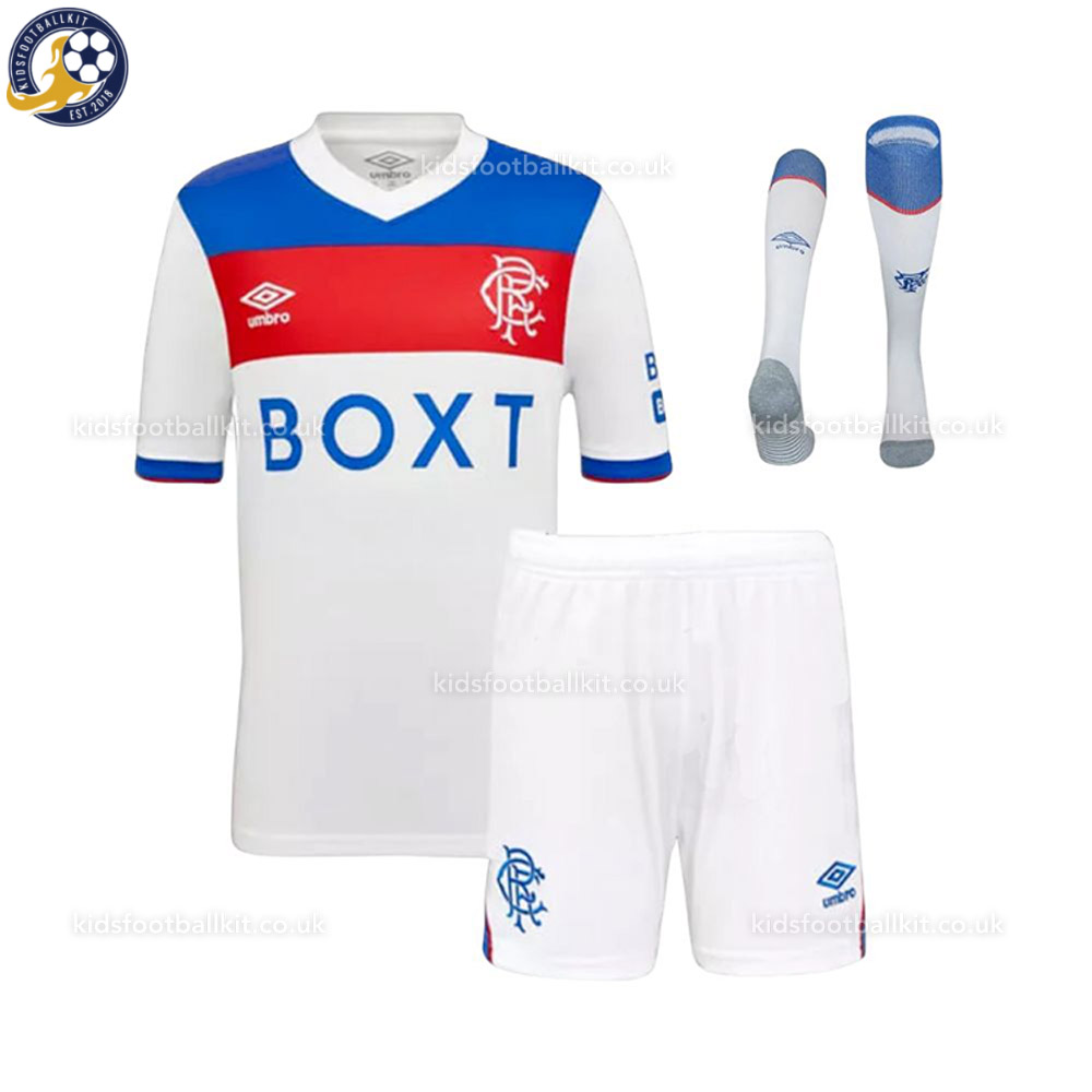 Caf Ranger Kit Rangers Away Kids Football Kit 2025/26 - kidsfootballkit.co.uk