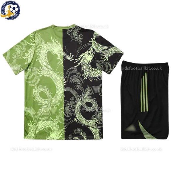Real Madrid Black Green Special Edition Kids Football Kit 2025/26 - Details (2)