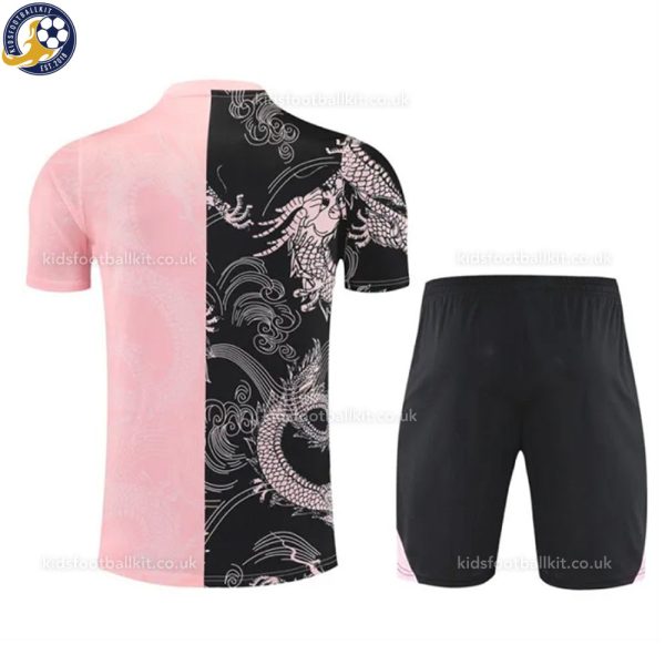 Real Madrid Black Pink Special Edition Kids Football Kit 2025/26 - Back View