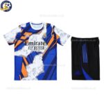 Real Madrid Orange White Special Edition Kids Football Kit 2025/26 - details (1)