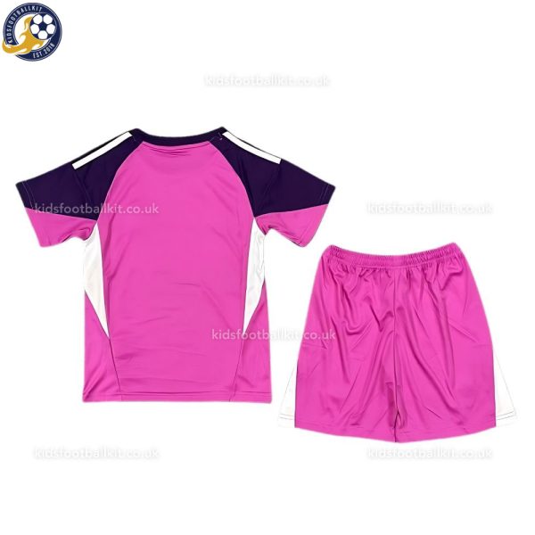 Real Madrid Purple Goalkeeper Kids Football Kit 2025/26 - Back View