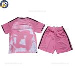 Real Madrid Pink Special Edition Kids Football Kit 2025/26 - Back view