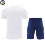 Real Madrid White Training Kids Football Kit 2025/26 - Back View