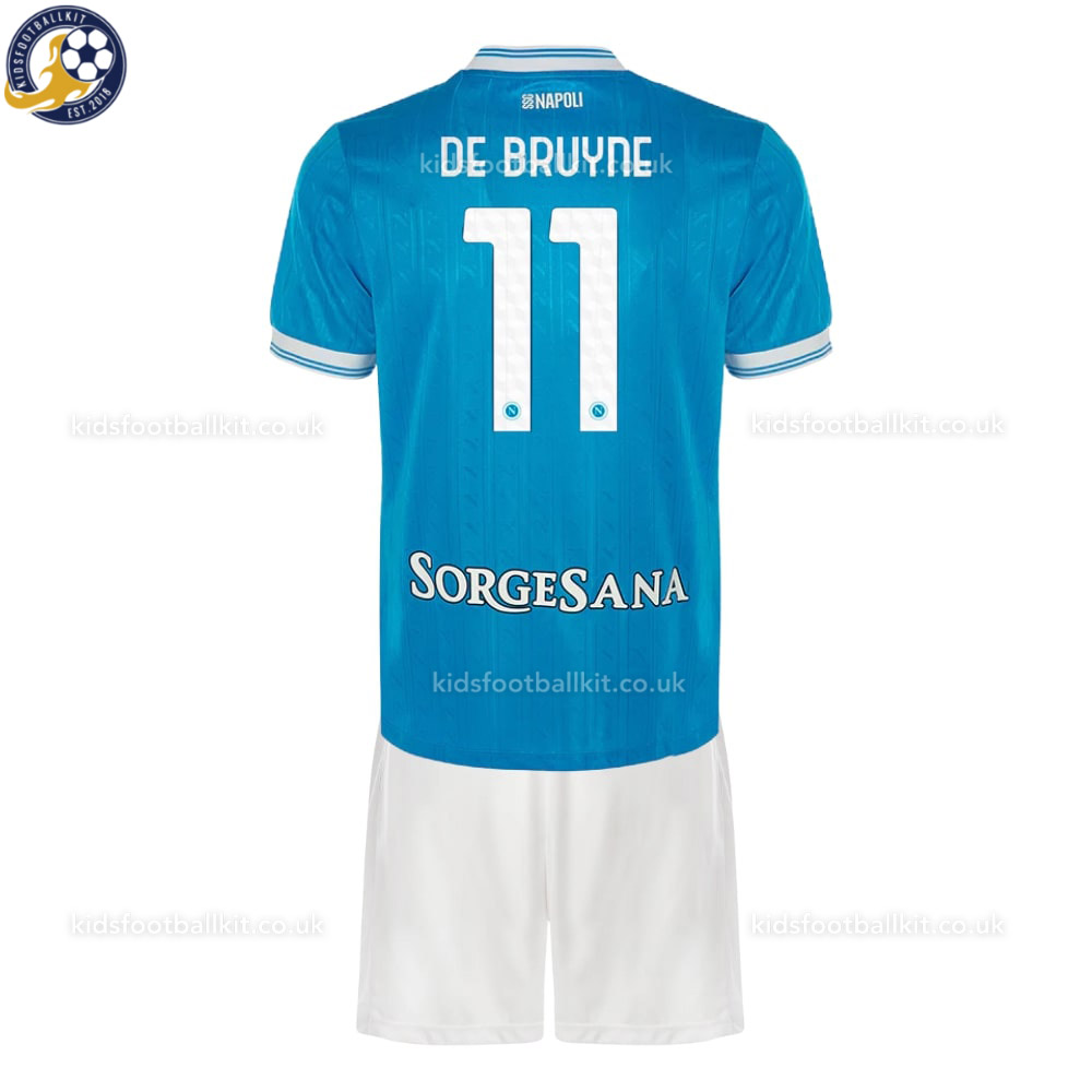 SSC Napoli DE BRUYNE 11 Home Kids Football Kit 2025/26