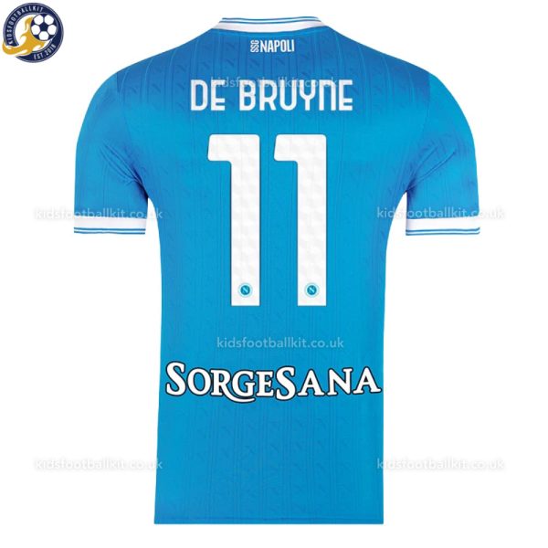 SSC Napoli DE BRUYNE 11 Home Men Football Shirt 2025/26 - Back View