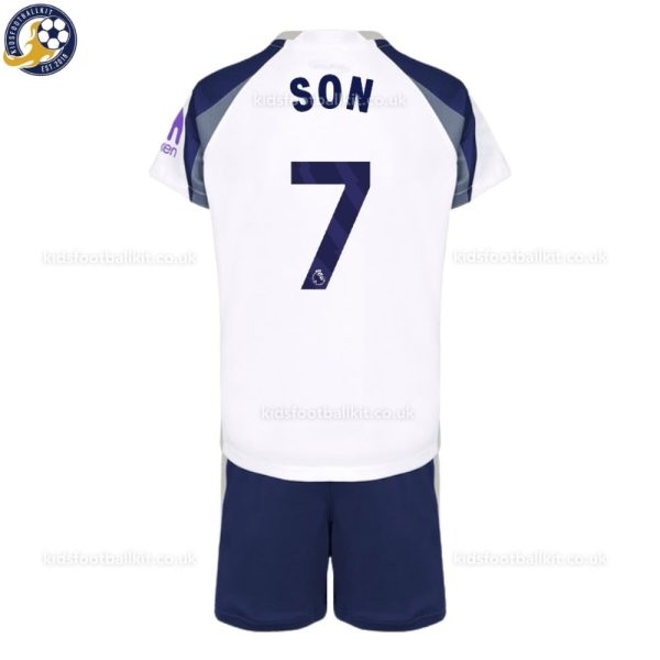 Tottenham Hotspur SON 7 Home Kids Football Kit 2025/26 - Back View