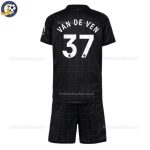 Tottenham Hotspur VAN DE VEN 37 Away Kids Football Kit 2025/26 - Back View