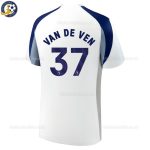 Tottenham Hotspur VAN DE VEN 37 Home Men Football Shirt 2025/26 - Back View