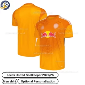 Leeds United Goalkeeper Men Football Shirt 2025_26 – Orange-over view