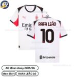 AC Milan Away Men Football Shirt 2025_26 – RAFA LEÃO 10-over view