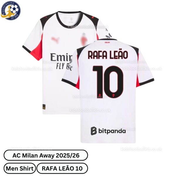 AC Milan Away Men Football Shirt 2025_26 – RAFA LEÃO 10-over view