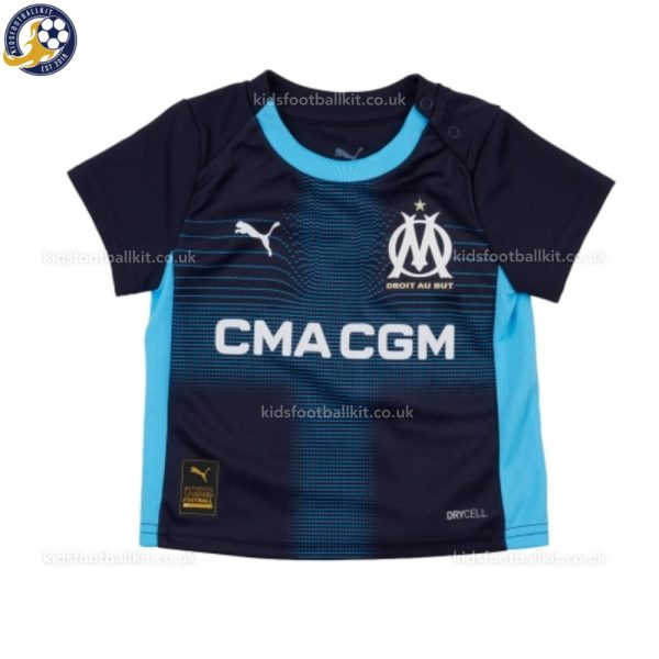 Olympique Marseille Away Kids Football Kit 2025/26 - Front Shirt View