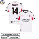 AC Milan Away Kids Football Kit 2025_26 -MODRIĆ 14-over view-b