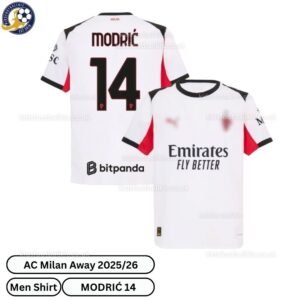 AC Milan Away Kids Football Kit 2025_26 -MODRIĆ 14-over view-b