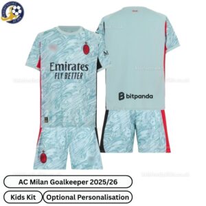 AC Milan Goalkeeper Kids Football Kit 2025_26-over view-b