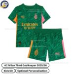 AC Milan Third Goalkeeper Kids Football Kit 2025_26-front view-b