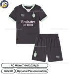 AC Milan Third Kids Football Kit 2024_25-front view-b