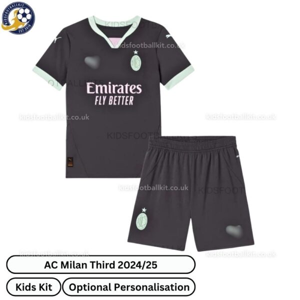AC Milan Third Kids Football Kit 2024_25-front view-b