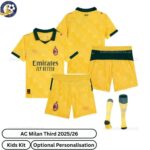 AC Milan Third Kids Football Kit 2025_26-over view-b