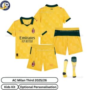 AC Milan Third Kids Football Kit 2025_26-over view-b