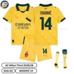 AC Milan Third Kids Football Kit 2025_26 – MODRIĆ 14-over view-b