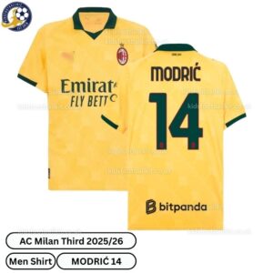 AC Milan Third Men Football Shirt 2025_26 – MODRIĆ 14-over view-b