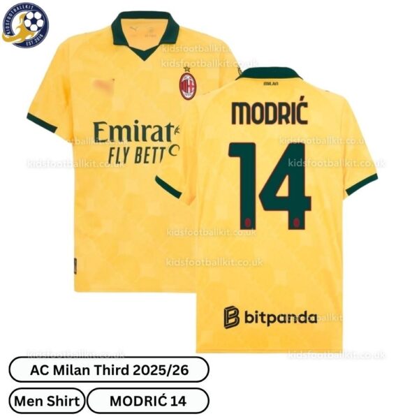 AC Milan Third Men Football Shirt 2025_26 – MODRIĆ 14-over view-b