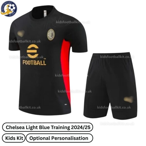 AC Milan Training Kids Football Kit 2024_25 – Black-front view-b
