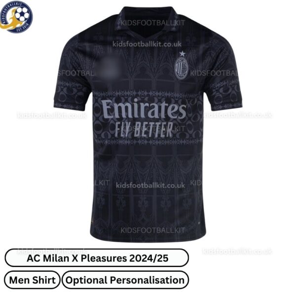AC Milan X Pleasures Men Football Shirt 2024_25-front view-b