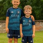 Al Nassr RONALDO 7 Away Kids Football Kit 2025/26 (1)