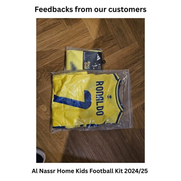 Al-Nassr-Home-Kids-Football-Kit-2024_25-Actual View 4