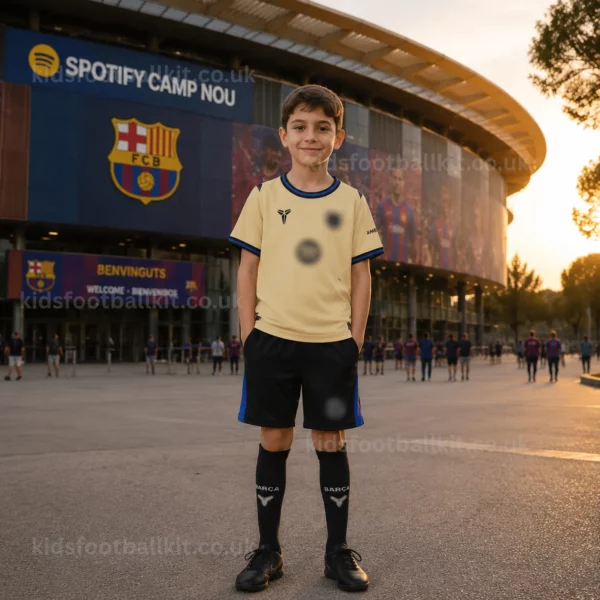 Barcelona Away Kids Football Kit 202526 - LAMINE YAMAL 10 (With Socks)