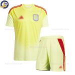 Aston Villa Yellow Goalkeeper Kids Football Kit 2025/26 - Front View