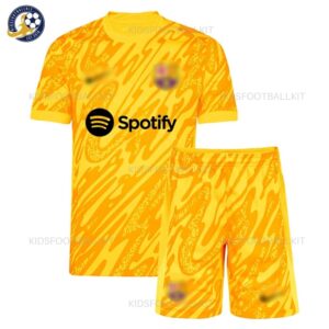 Barcelona Yellow Goalkeeper Kids Kit 2024/25