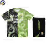 Real Madrid Black Green Special Edition Kids Football Kit 2025/26 - Details (1)