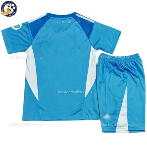 Real Madrid 2025/26 Blue Goalkeeper Kids Kit - Detail (2)