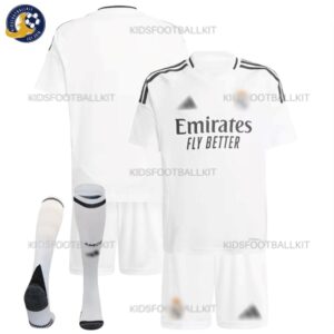 Real Madrid Home Kids Fooatball Kit 24/25 - Overvew