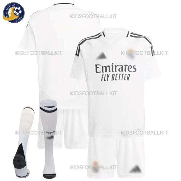 Real Madrid Home Kids Fooatball Kit 24/25 - Overvew