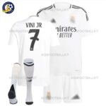 Real Madrid Home Kids Kit 2024/25 VINI JR. 7 With Socks