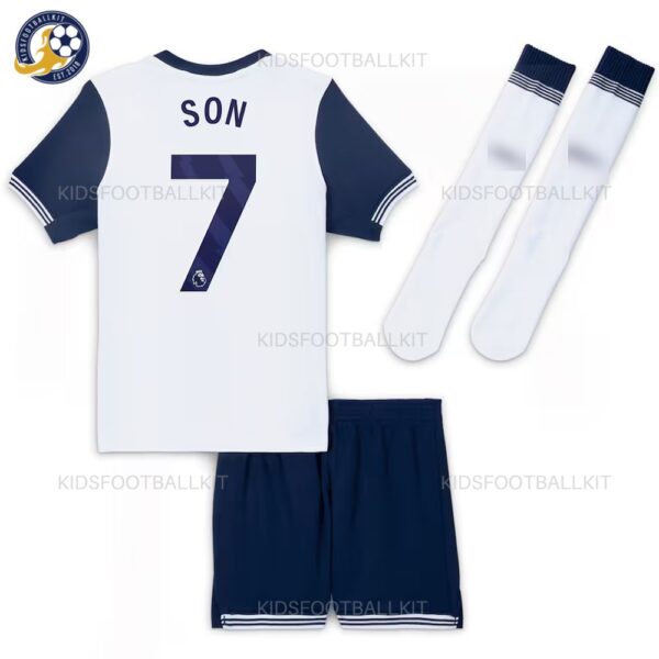 Tottenham Home Kid Kit 24-25 With Socks SON 7 Pritned