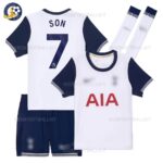 Tottenham Home Kid Kit 24-25 With Socks SON 7 Pritned