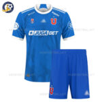 Universidad de Chile Home Kids Football Kit 2024/25 (No Socks) - Front view
