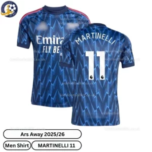 ar-snl Away Men Football Shirt 2025/26 – MARTINELLI 11 - blur