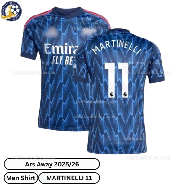 ar-snl Away Men Football Shirt 2025/26 – MARTINELLI 11 - blur