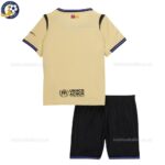 Barcelona Away 25 26 Kids Football Kit - back view