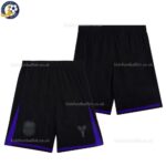 Barcelona Black Kids Football Shorts 25_26-over view